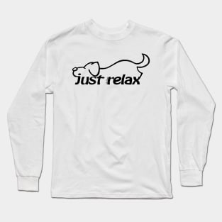 Sleeping dog - Just relax Long Sleeve T-Shirt